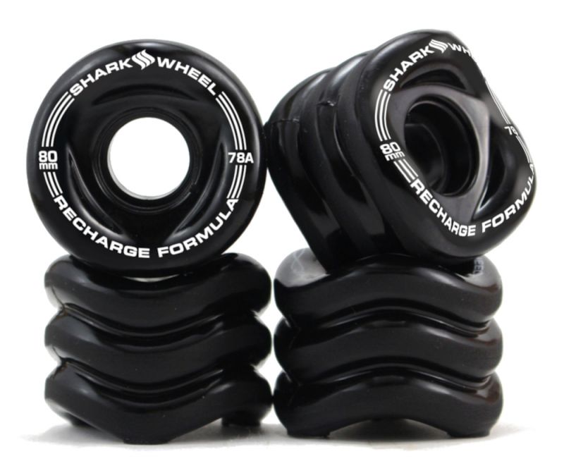 SHARK WHEELS Recharge 80mm 78a - Black