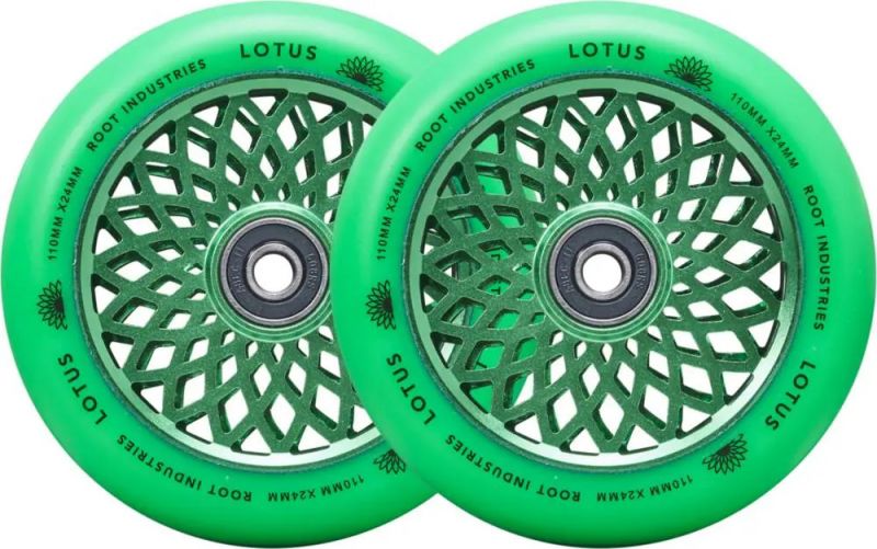 ROOT INDUSTRIES Lotus 110mm Radiant Green - 2 Pack Stunt Scooter Rollen