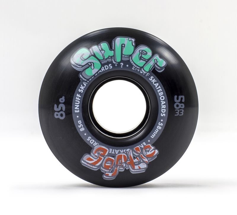 ENUFF Super Softie Wheels 58mm 85a Black - Skateboardrollen