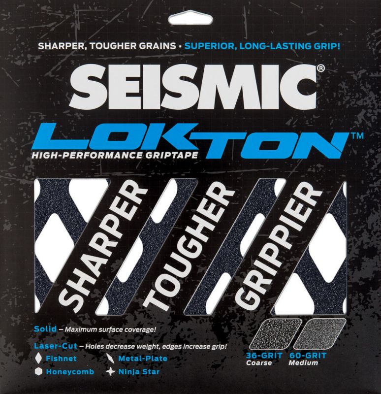 SEISMIC Lokton 60-Grit Griptape Sheets (3er Pack) - Fishnet