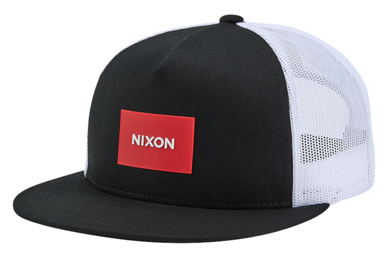 NIXON Team Trucker Cap - Black/Red/White