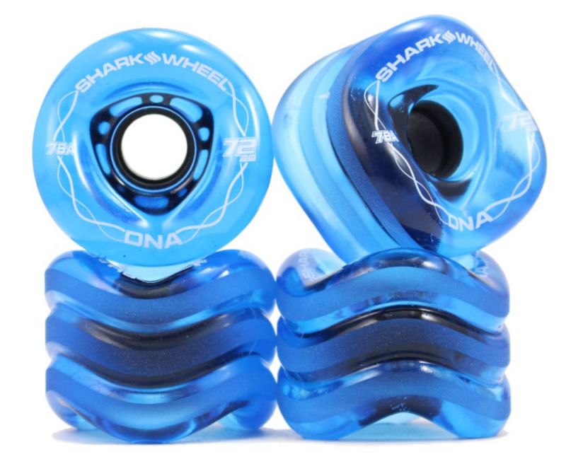 SHARK WHEELS DNA 72mm 78a - Transparent Sapphire