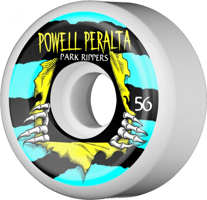 POWELL PERALTA Park Ripper PF 56mm 84b White Turquoise