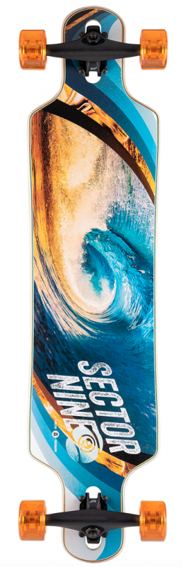 SECTOR 9 Meridian Swirl Drop Through 40" - Longboard Komplett