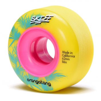 ORANGATANG Skiff 62mm - Longboard Wheels - 86a Yellow