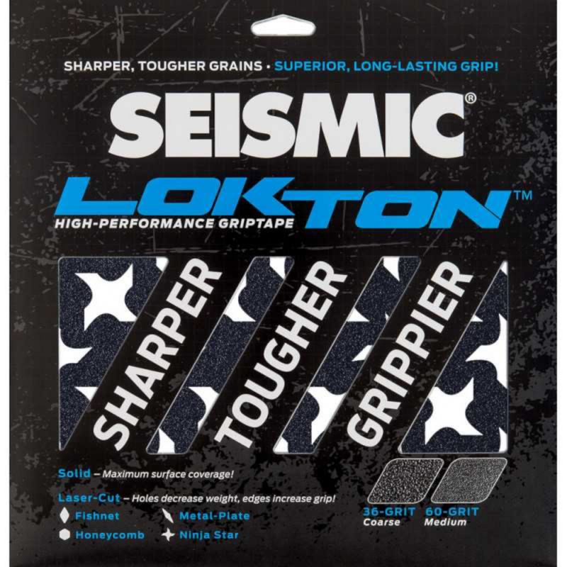 SEISMIC Lokton 36-Grit Griptape Sheets (3er Pack) - Ninja