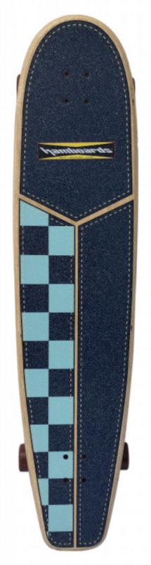 HAMBOARDS Huntington Hop Carving 45" Surfskate - Navy Light Blue Checkers - Longboard Komplett