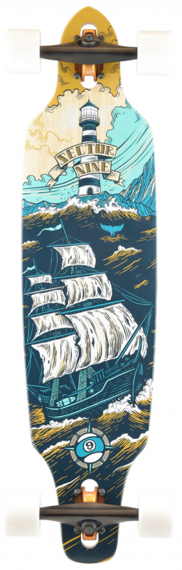 SECTOR 9 Mini Lookout Voyage 38" - Longboard Komplett