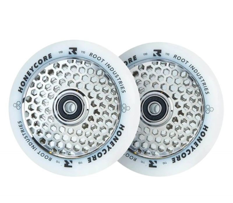 ROOT INDUSTRIES Honeycore 110mm Mirror/White - 2-Pack Stunt Scooter Rollen