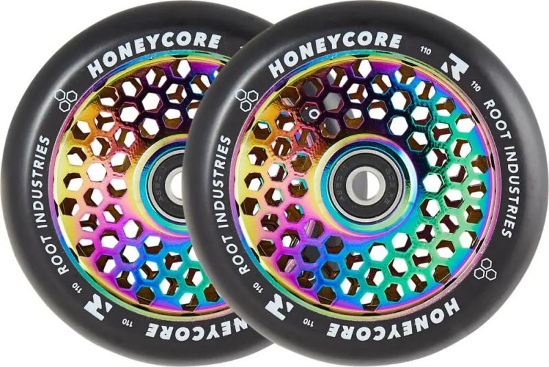 ROOT INDUSTRIES Honeycore 110mm Neochrome - 2-Pack Stunt Scooter Rollen