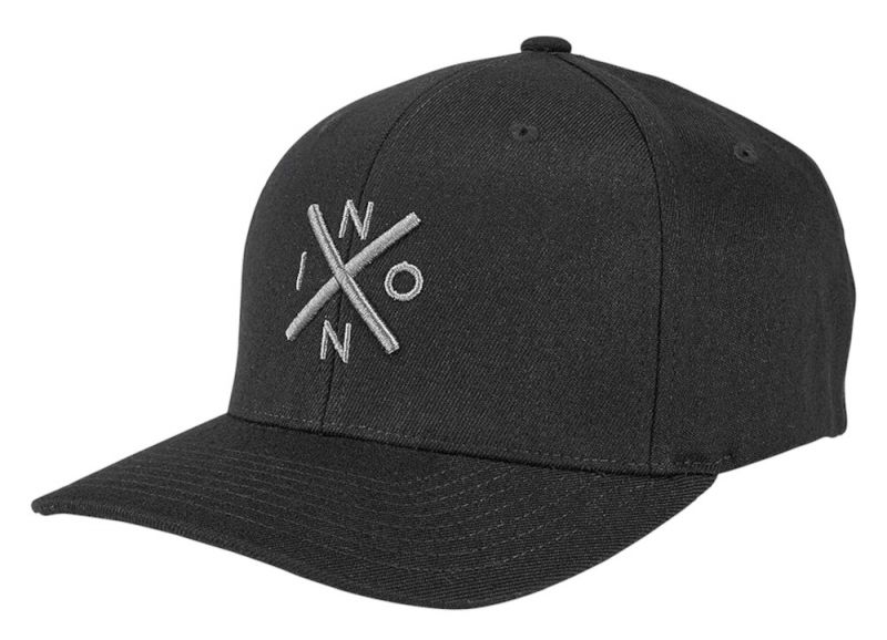 NIXON Exchange Flex Fit Hat Black / Charcoal