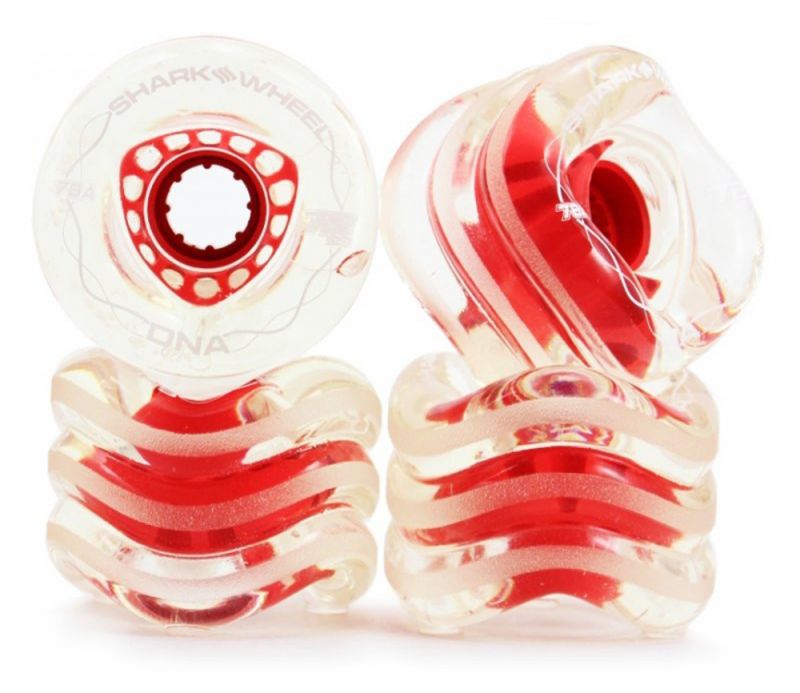 SHARK WHEELS DNA 72mm 78a Clear Red