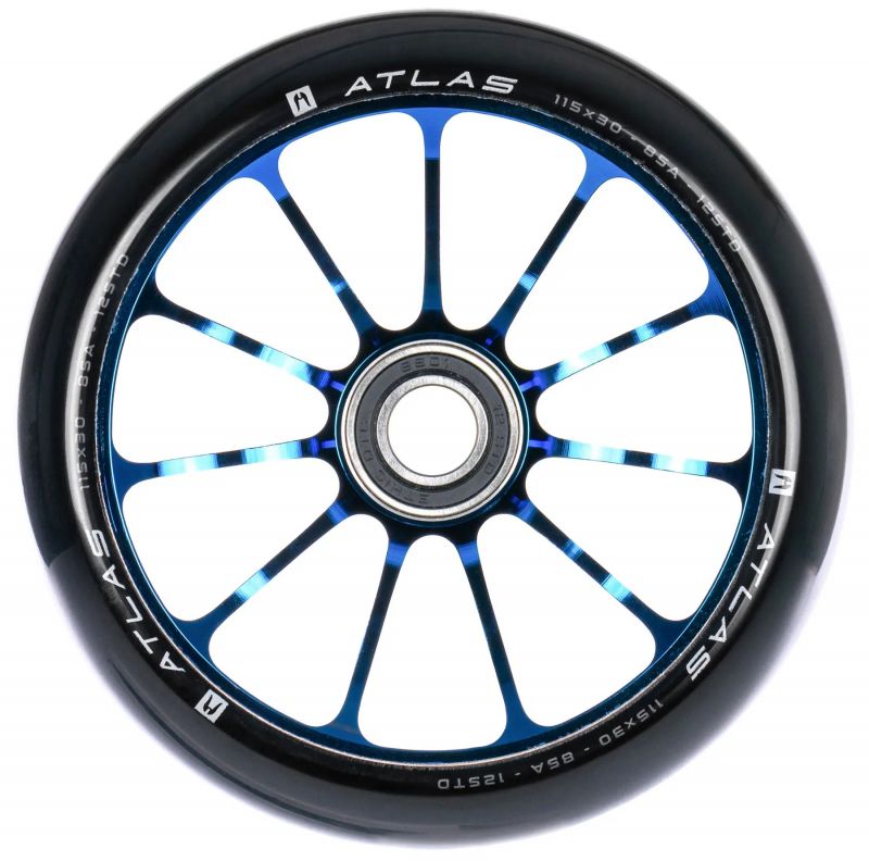ETHIC Atlas 12 STD 115mm - Chrome Blue - Stunt Scooter Rolle