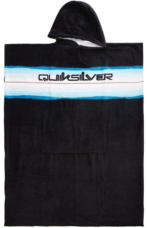 QUIKSILVER Hoodie Towel M Black/Blue - Surf Poncho