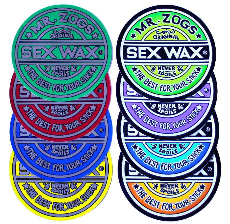 SEX WAX Sticker 6.25" - Faded Orange