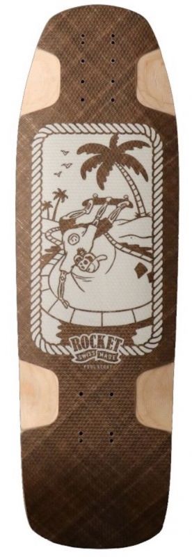 ROCKET LONGBOARDS Pool Scout 9" Single Kick - Skateboard Deck
