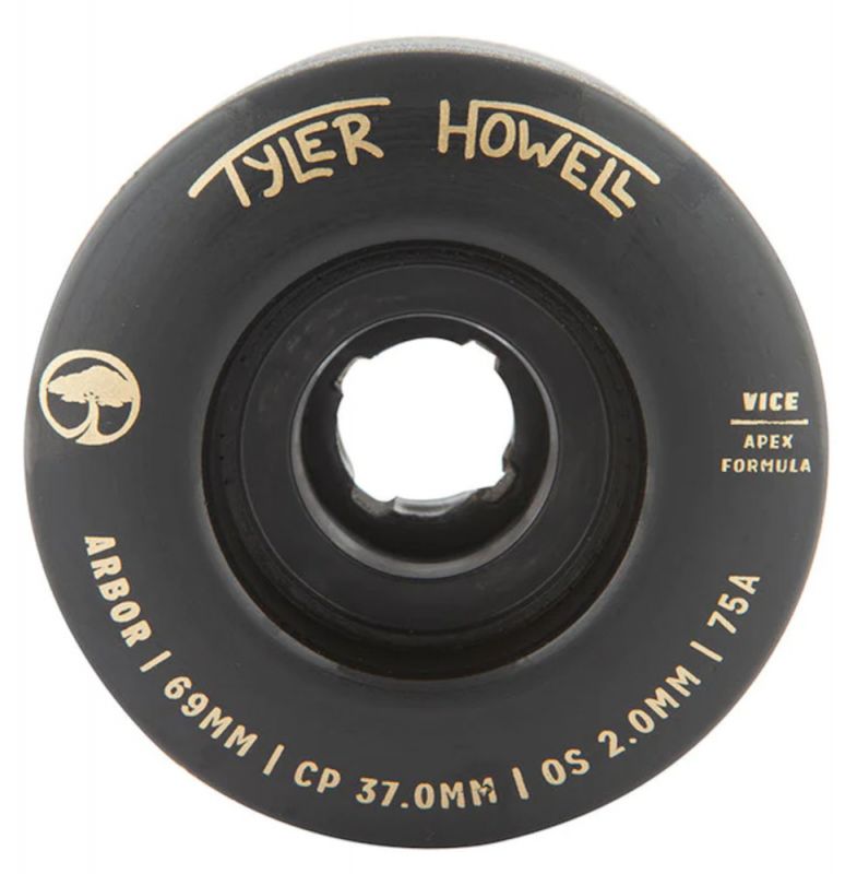 ARBOR Vice - Tyler Howell - 69mm 75a Black - Longboard Rollen