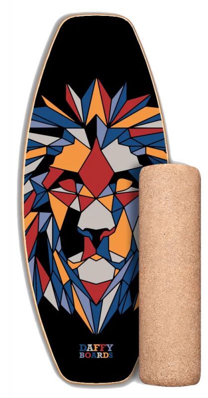 DAFFY BOARDS Allrounder Balance Board - Fractal Lion