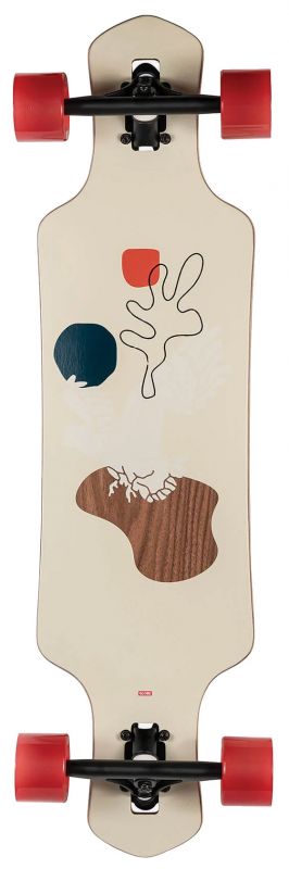 GLOBE Geminon 35" - Walnut/Cockatoo - Longboard Komplett