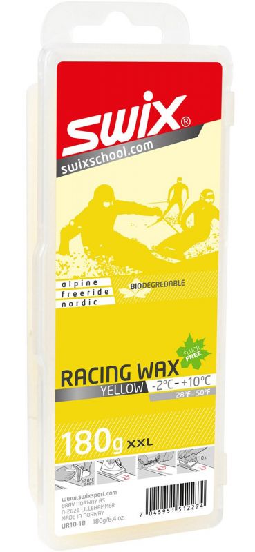 SWIX UR10 Yellow Bio Racing Wax 180g - Snowboardwachs