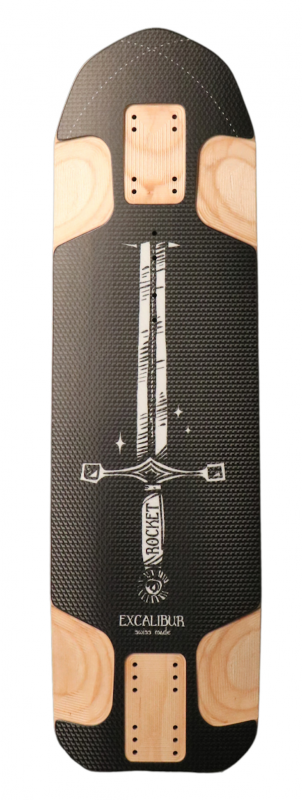 ROCKET LONGBOARDS Excalibur - Bumpy Hales Pro - Longboard Deck