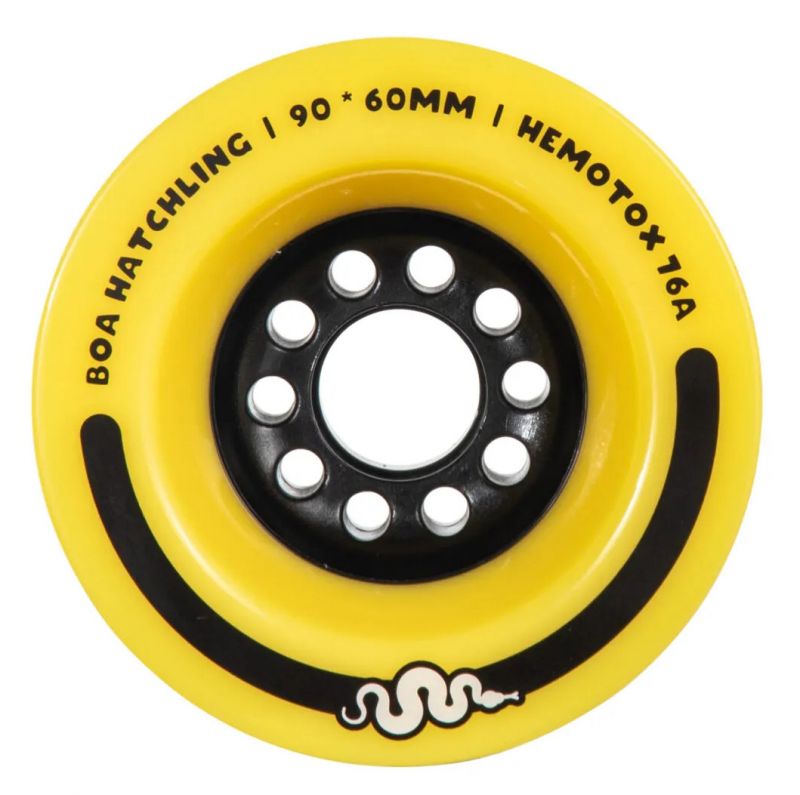 BOA Hatchling V3 90mm 76a Yellow - Longboard/Elektroboard Rollen