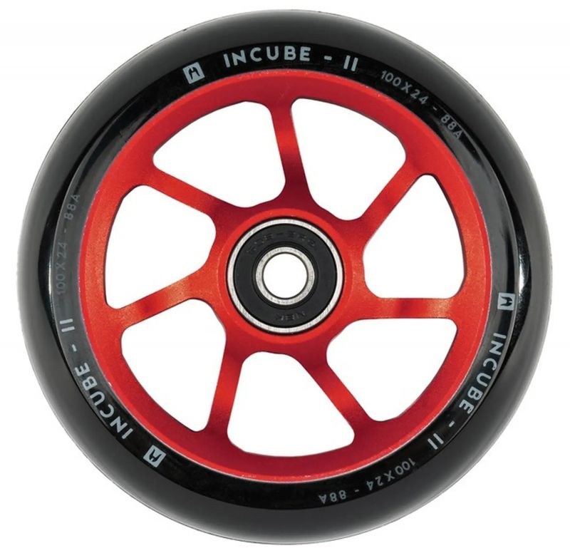 ETHIC Incube V2 100mm - Red - Stunt Scooter Rolle