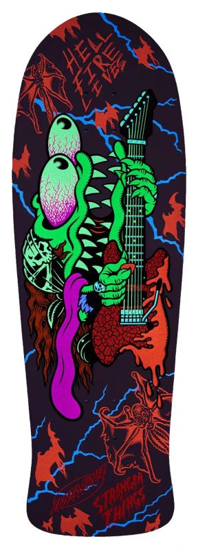 SANTA CRUZ x STRANGER THINGS Meek Slasher Eddie Reveal 10.1" - Oldschool Deck