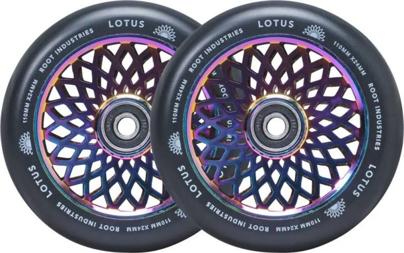 ROOT INDUSTRIES Lotus 110mm Rocket Fuel/Black - 2 Pack Stunt Scooter Rollen