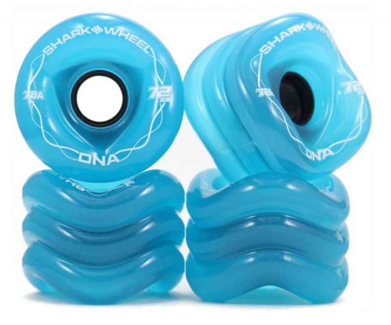SHARK WHEELS DNA 72mm 78a - Transparent Blue