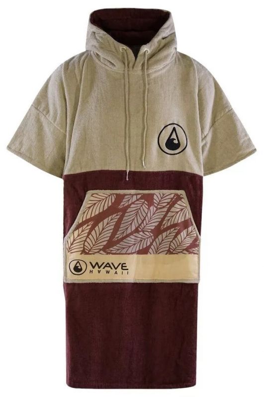 WAVE HAWAII Poncho Leevs, Velours (Größe L) - Surf Poncho