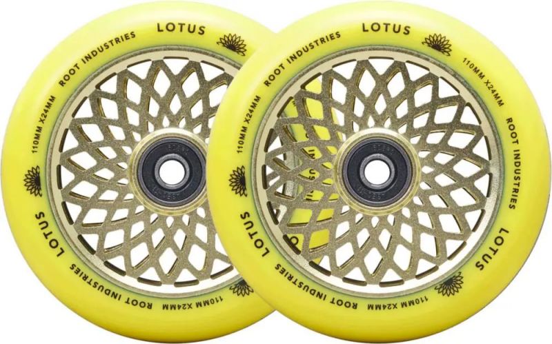 ROOT INDUSTRIES Lotus 110mm Radiant Yellow - 2 Pack Stunt Scooter Rollen