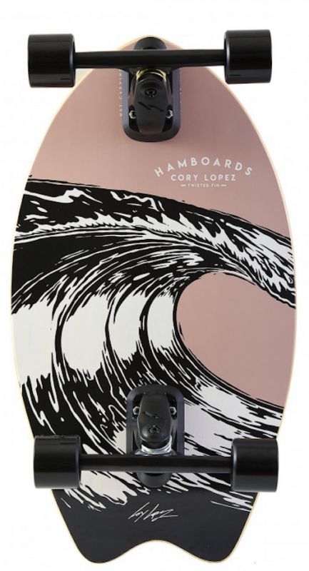 HAMBOARD Twisted Fin 26" - Surfskate Komplett
