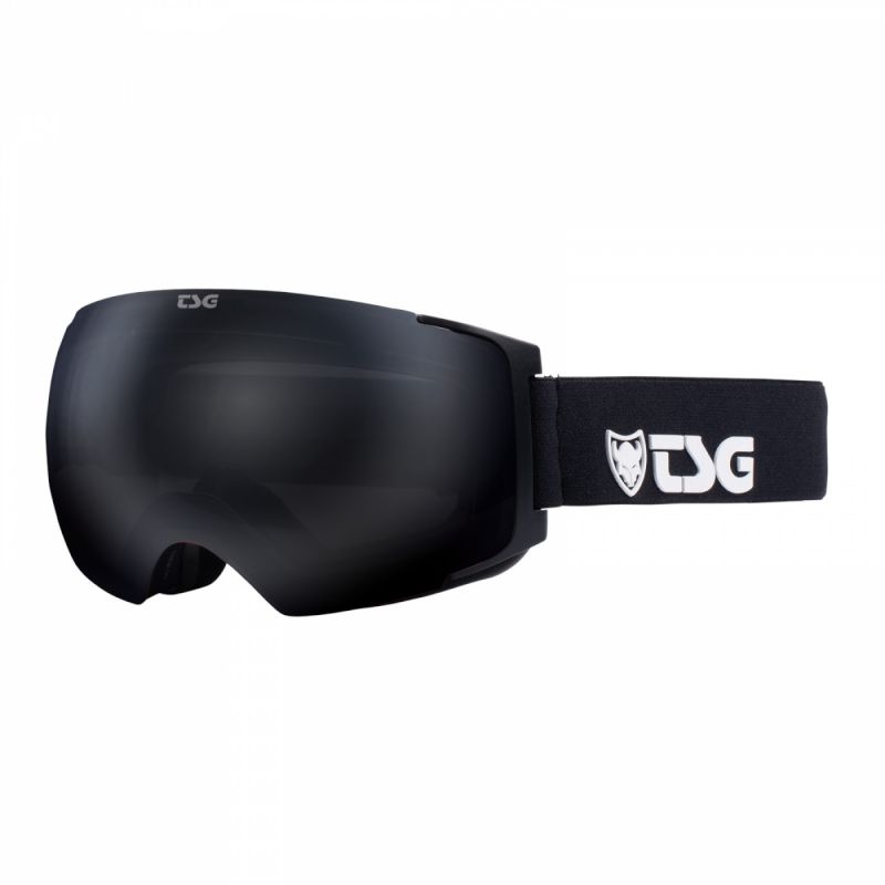 TSG Goggle Two - Solid Black/Black - Snowboardbrille inkl. Bonusvisier