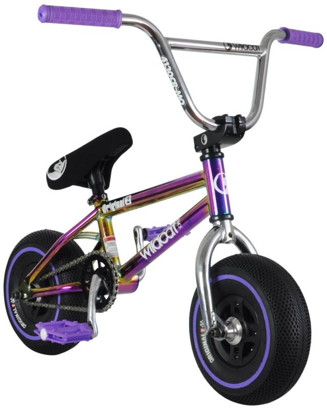 WILDCAT Royal Original 2A Mini BMX Bike - Purple/Neochrome/Silver