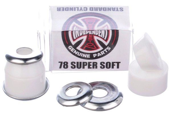 INDEPENDENT Standard Cylinder Cushions Super Soft 78A White Bushings