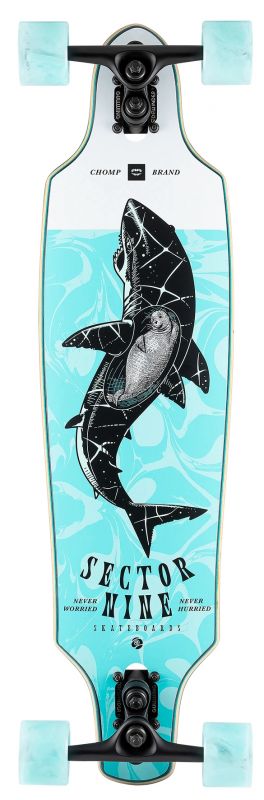 SECTOR 9 Roundhouse Great White 34" - Longboard Komplett