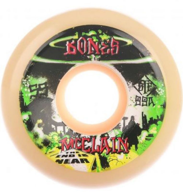 BONES WHEELS STF McClain Apocalypse 99A V5 Sidecut 53mm - Skateboard Rollen