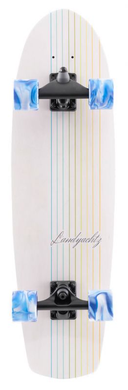 LANDYACHTZ Butter White Lines 31" - Surfskate Komplett