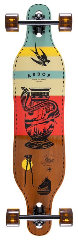 ARBOR Axis 37" Artist 'Jess Mudgett' - Longboard Komplett