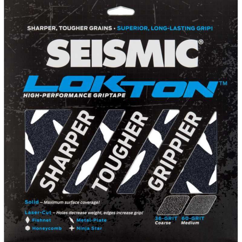 SEISMIC Lokton 36-Grit Griptape Sheets (3er Pack) - Metal Plate