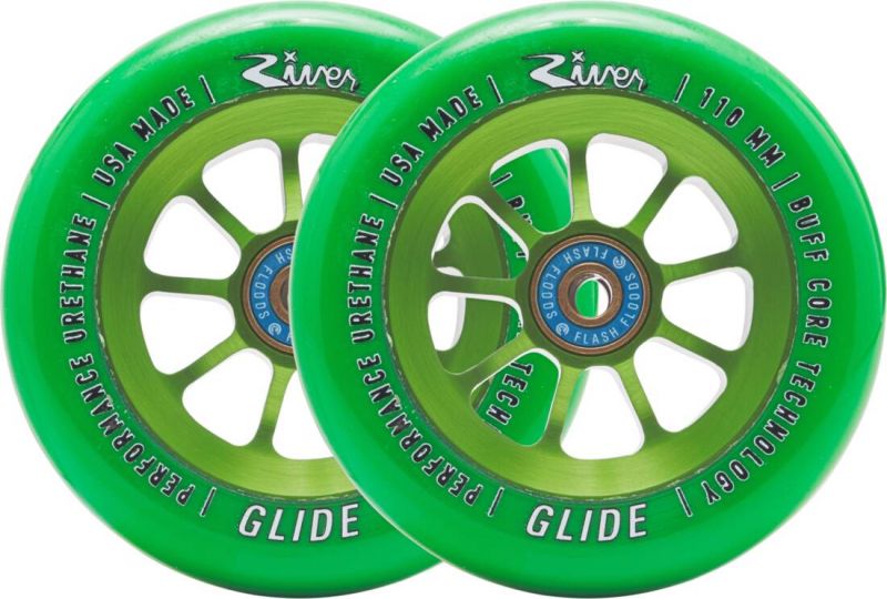 RIVER Naturals Glide 110mm - Emerald - Stunt Scooter Wheels