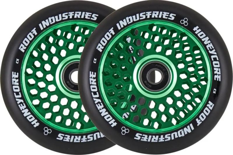 ROOT INDUSTRIES Honeycore 110mm Green - 2-Pack Stunt Scooter Rollen