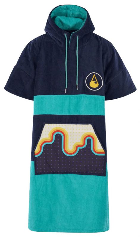 WAVE HAWAII Poncho Bluebow (Größe XL) - Surf Poncho