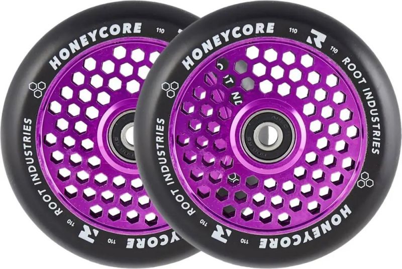 ROOT INDUSTRIES Honeycore 110mm Purple - 2-Pack Stunt Scooter Rollen