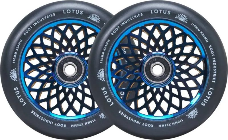 ROOT INDUSTRIES Lotus 110mm Blu-Ray/Black - 2 Pack Stunt Scooter Rollen