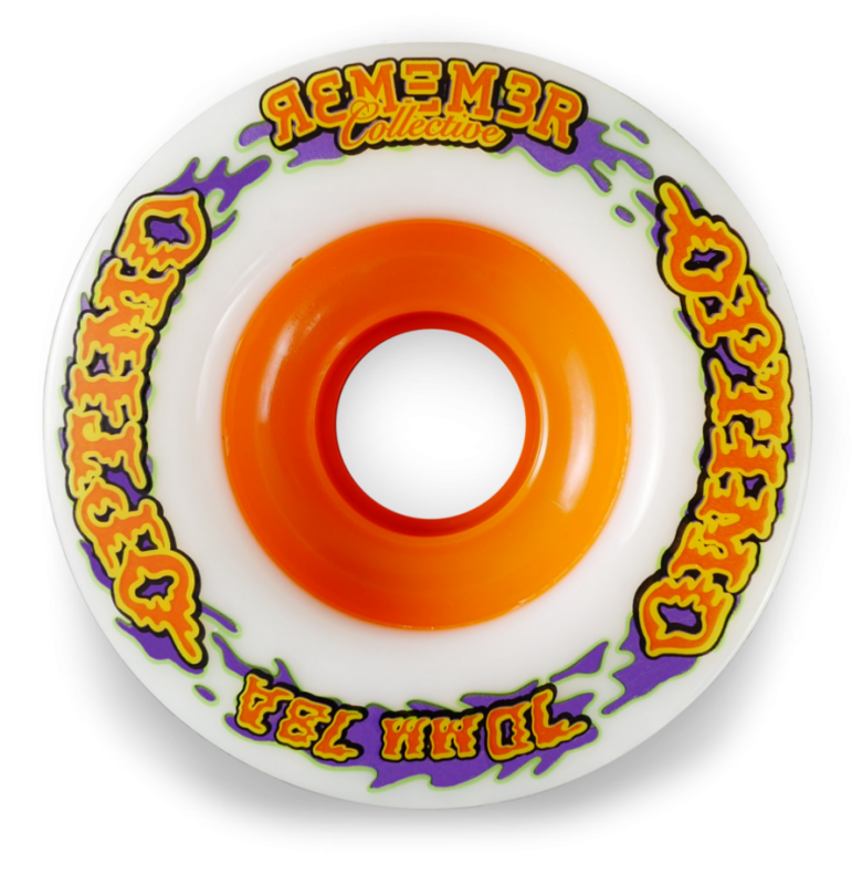 REMEMBER Optimo 70mm 78a White - Longboard Rollen