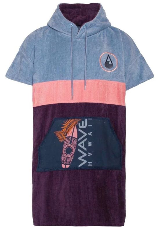 WAVE HAWAII Poncho Kiholo (Größe M) - Surf Poncho