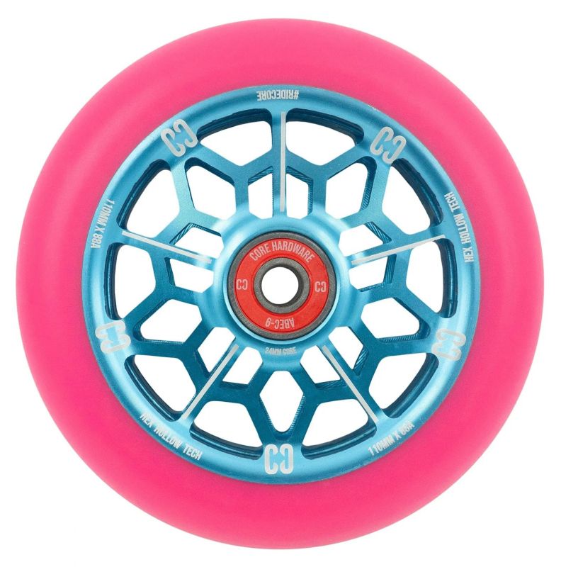 CORE Hex Hollow 110mm - Pink/Blue - Stuntscooter Rolle