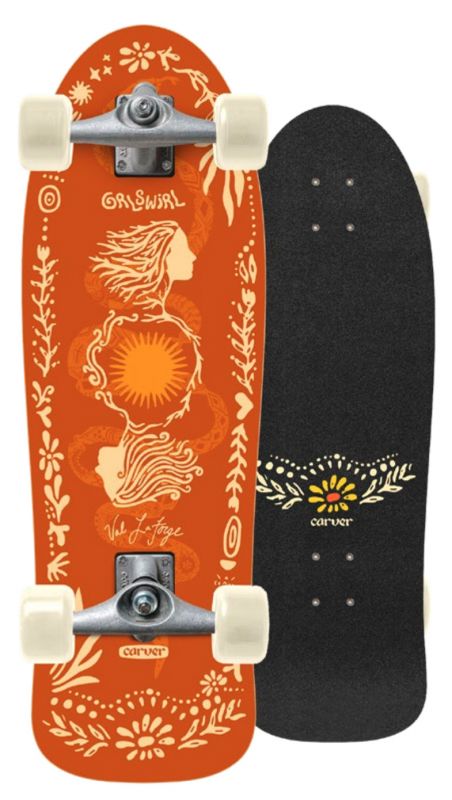 CARVER X GRLSWIRL Val Laforge 'Sunflower' 31" CX - Surfskate Komplett